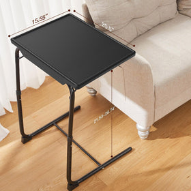 HUANUO TV Tray cupholder helps prevent spills while drinking.