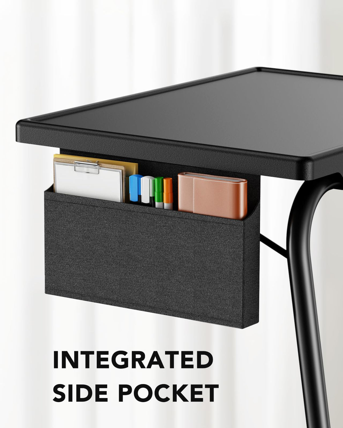 HUANUO TV Tray folds flat for closet storage