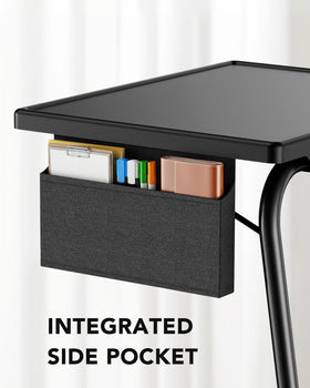 HUANUO TV Tray folds flat for closet storage