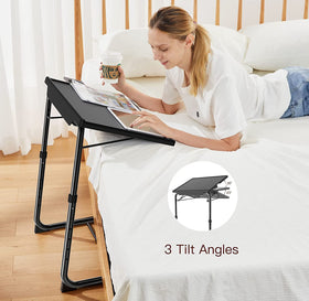 HUANUO tray height adjustment lever demonstrating easy comfort tuning.