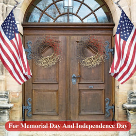 Huashen Independence Day wreath suitable for indoor or outdoor use.