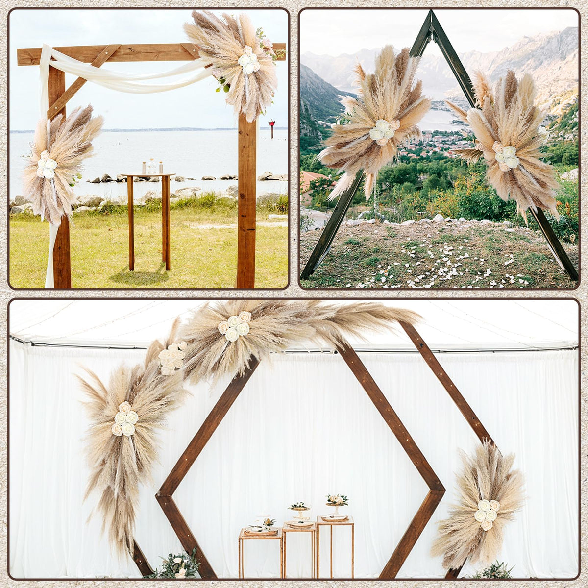 HUASHIYE natural grasses and flowers mix adds rich texture to living space