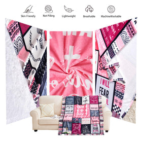 Hubserug I Am a Child of God blanket invites family cuddle and warmth