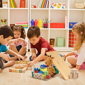 Hudgan stackable storage bins in a cabinet maximizing space