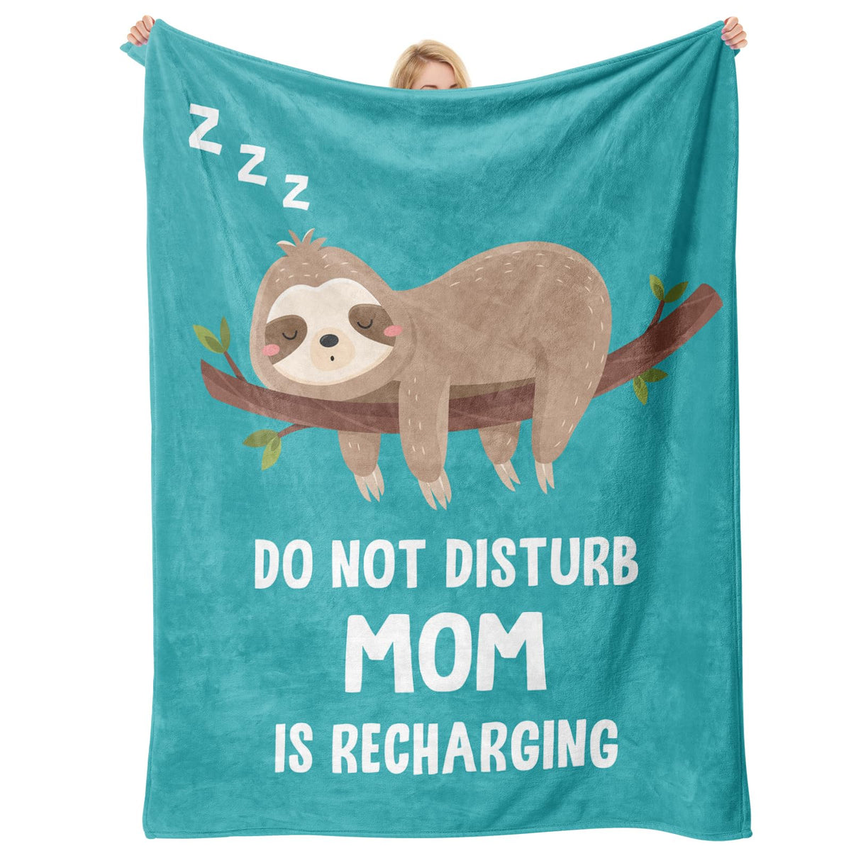 Hudiegify Mothers Day blanket with soft fleece texture for cozy hugs.