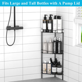 HuggieGems caddy drain holes promote quick drying after showers
