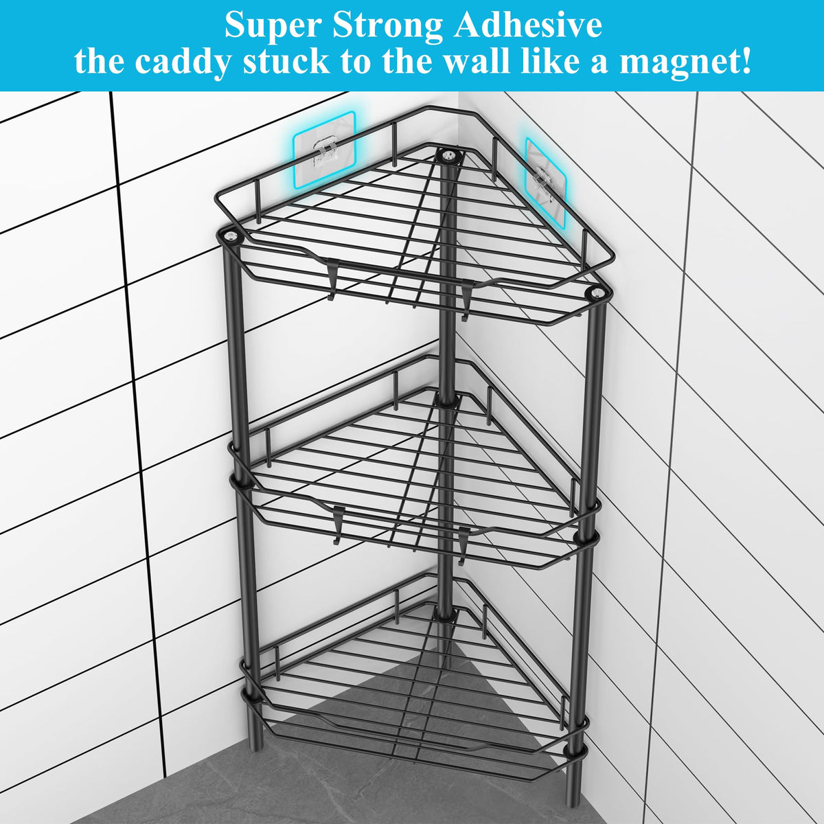 HuggieGems caddy side view highlighting slim profile and stability