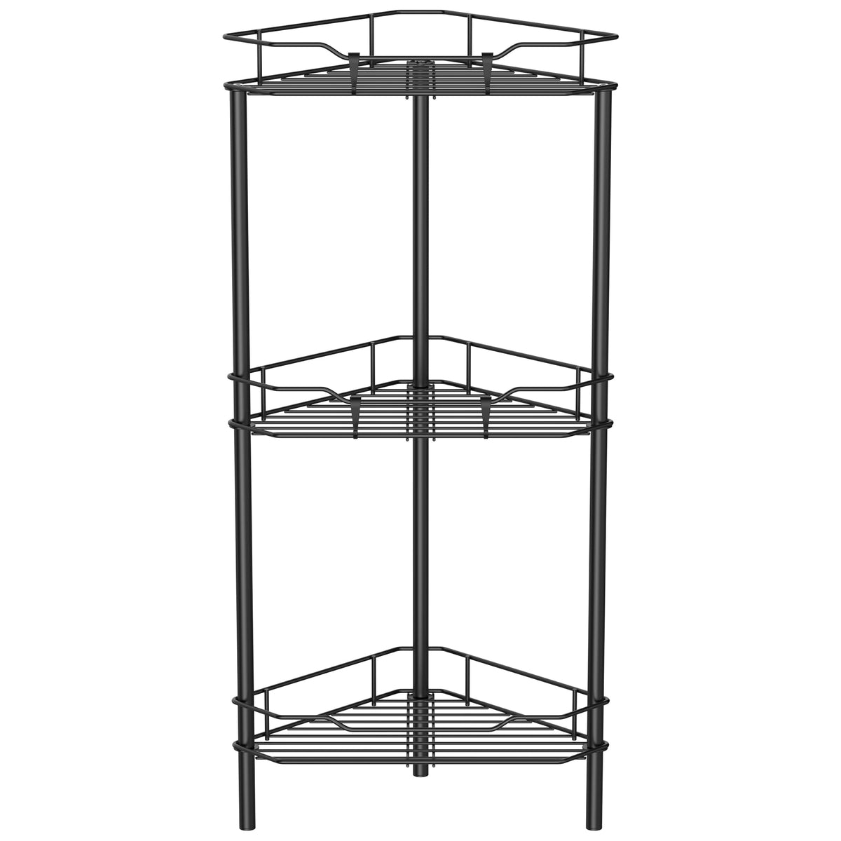 HuggieGems 3-Tier caddy top view showing space-saving corner storage