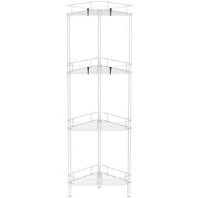 HuggieGems 4-tier shower caddy front view for organized bath storage
