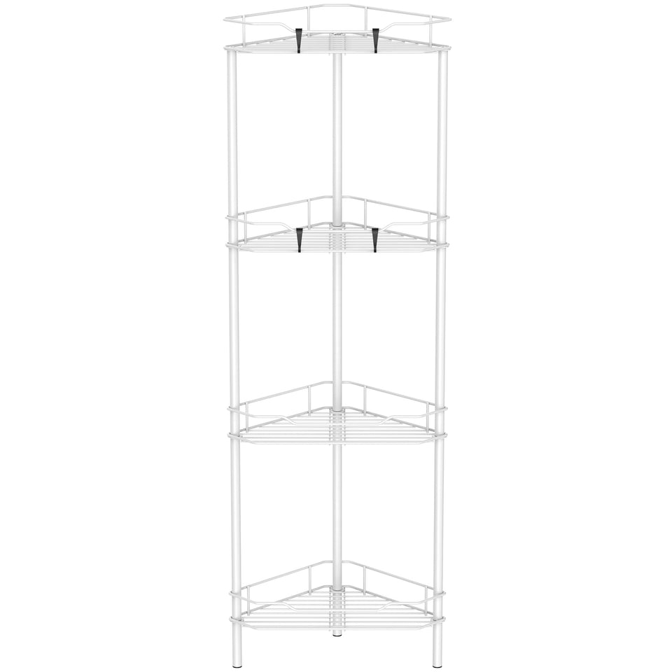 HuggieGems 4-tier shower caddy front view for organized bath storage