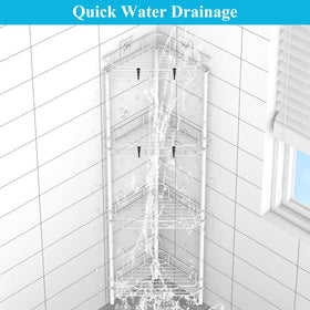 HuggieGems drainage design prevents water pooling on shelves