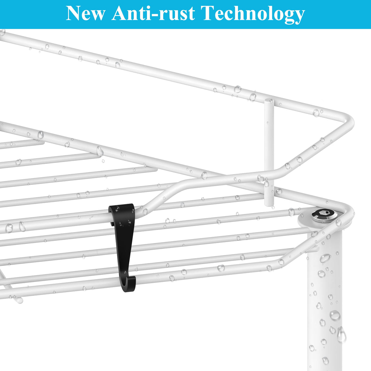 HuggieGems rustproof material ensures durable use in humid bathroom environments