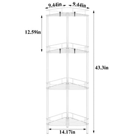 HuggieGems stable floor-standing rack organizes bathroom essentials
