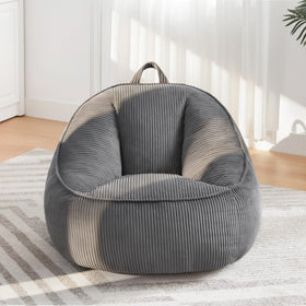 HUGHEAVEN ready-to-use bean bag ships fully expanded.