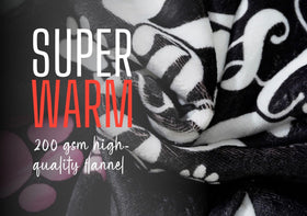 Huglanket fabric close-up highlights plush softness and warmth.