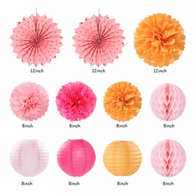 Huglony circle dots banner adds festive pattern to any party backdrop