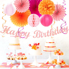 Huglony paper honeycomb balls 8in add dimensional charm to walls