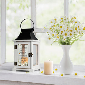 HugMemories butterfly-pattern glass adds comforting symbolism for memory of mom.