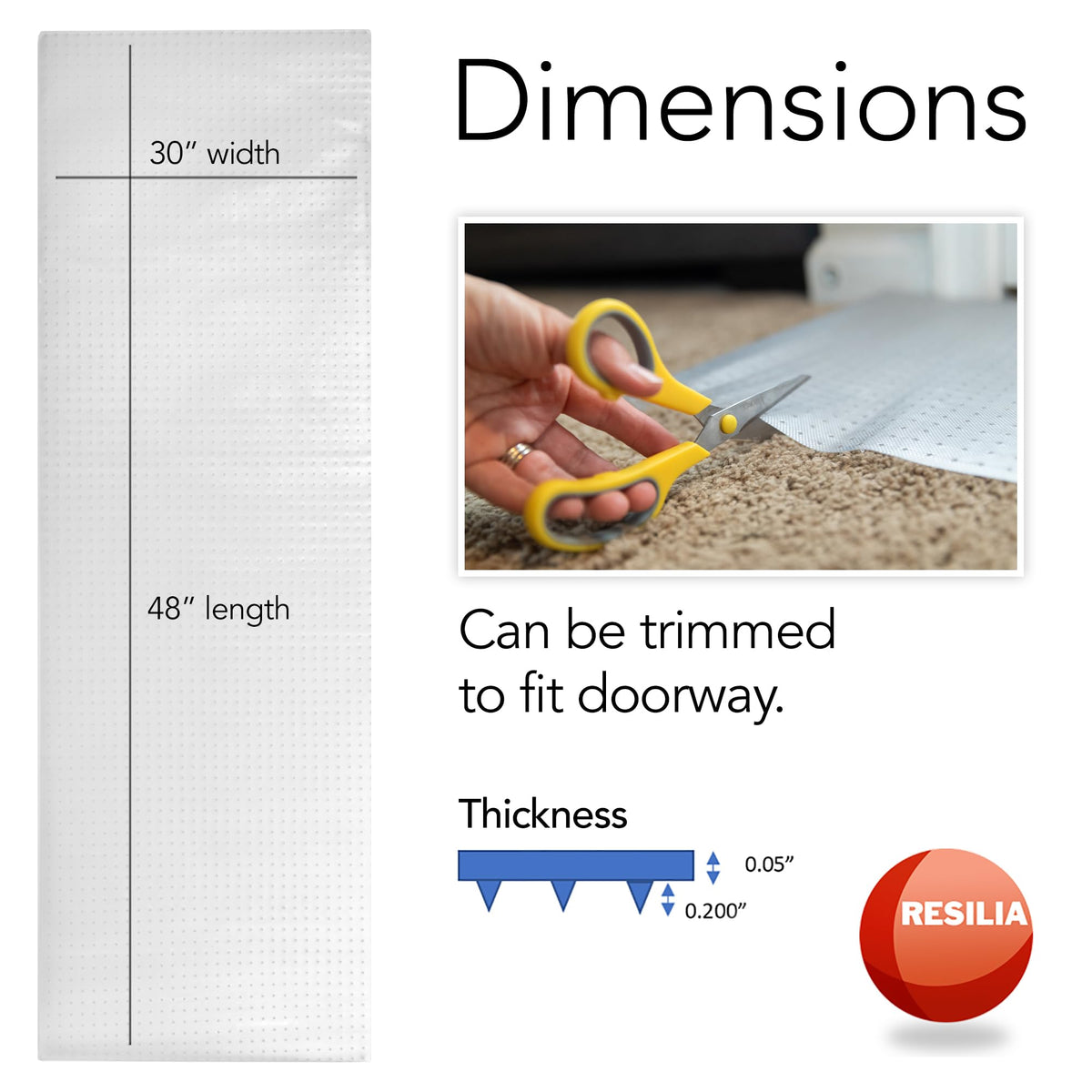 HugsandTails protector forms waterproof barrier against spills on carpets.