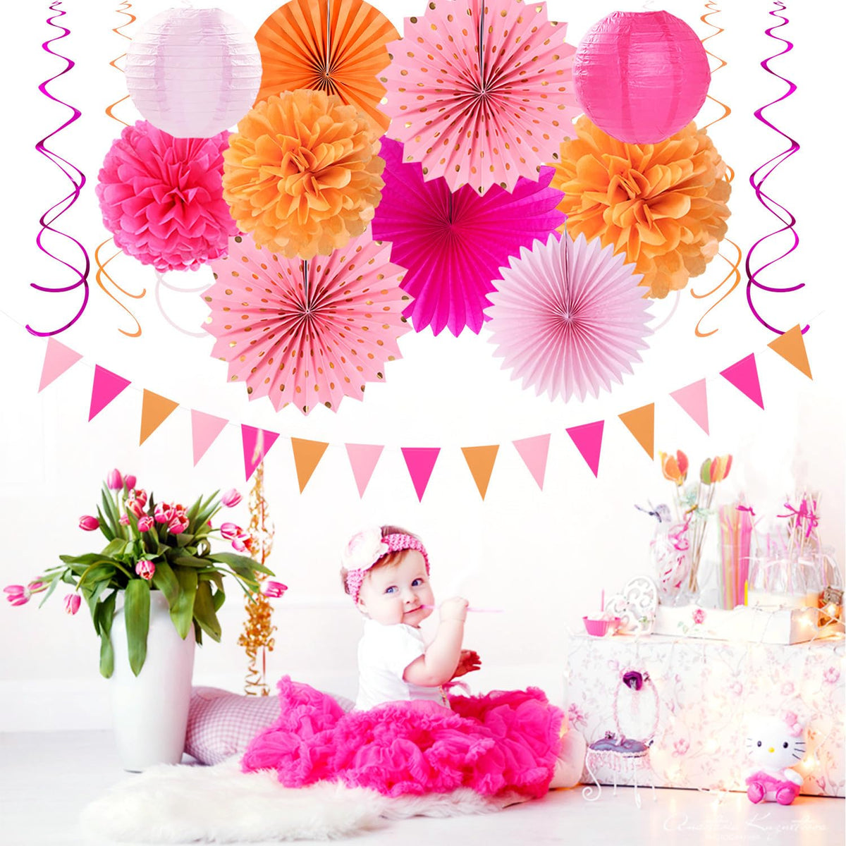 Hugtmr three color streamers create movement and warmth