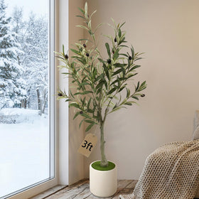 Huhemy durable fade-resistant faux tree suits high-traffic spaces