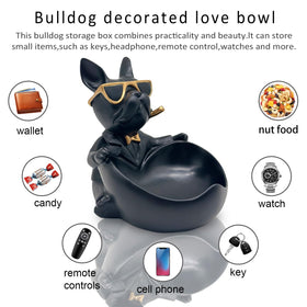 Huhote Bulldog desk ornament adds personality to workspaces and shelves