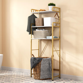 Huhote easy assembly for a quick bathroom upgrade.