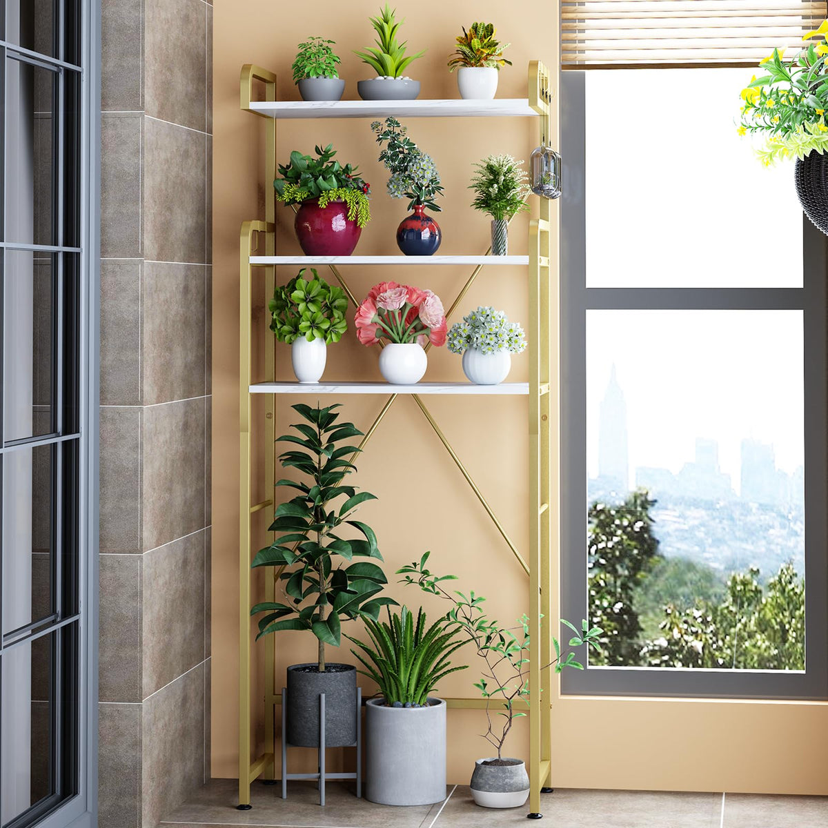 Huhote white particleboard shelves resist moisture for long-lasting use.