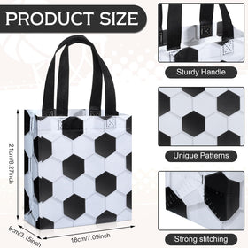 Huhumy 24-pack soccer themed goodie bags ready for birthday party decorations.