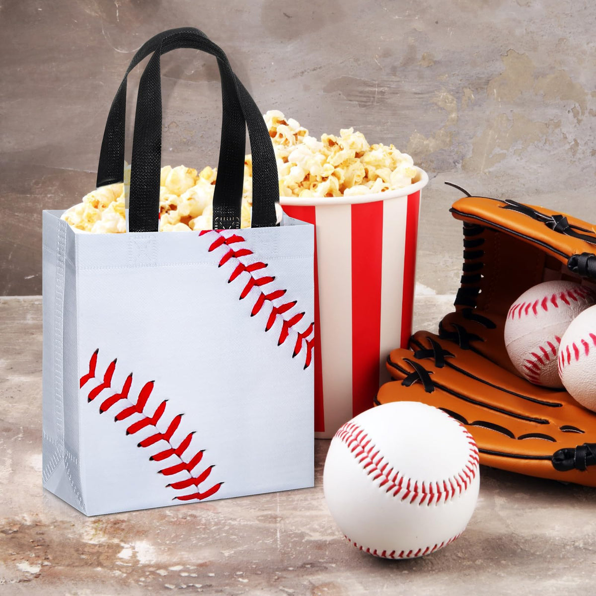 Huhumy party bags measure 7.09 by 3.15 by 8.27 inches for versatile packing.