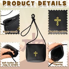 Huhumy PU rosary bag keeps accessories organized and protected.