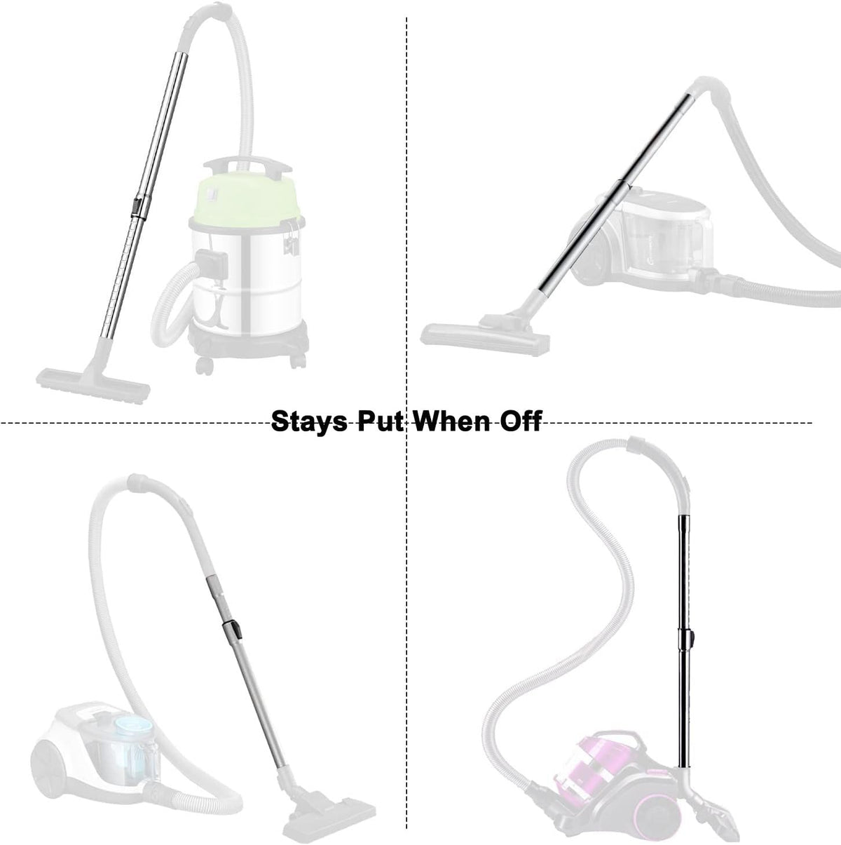 HUIAWAY wand extends up to 31.9 inches for versatile cleaning.