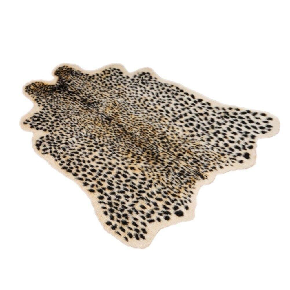 Huichenxing2021FURSTORE leopard-print area rug with plush texture for cozy lounging