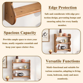 HuiDao three-tier storage helps organize books, plants, and mugs.