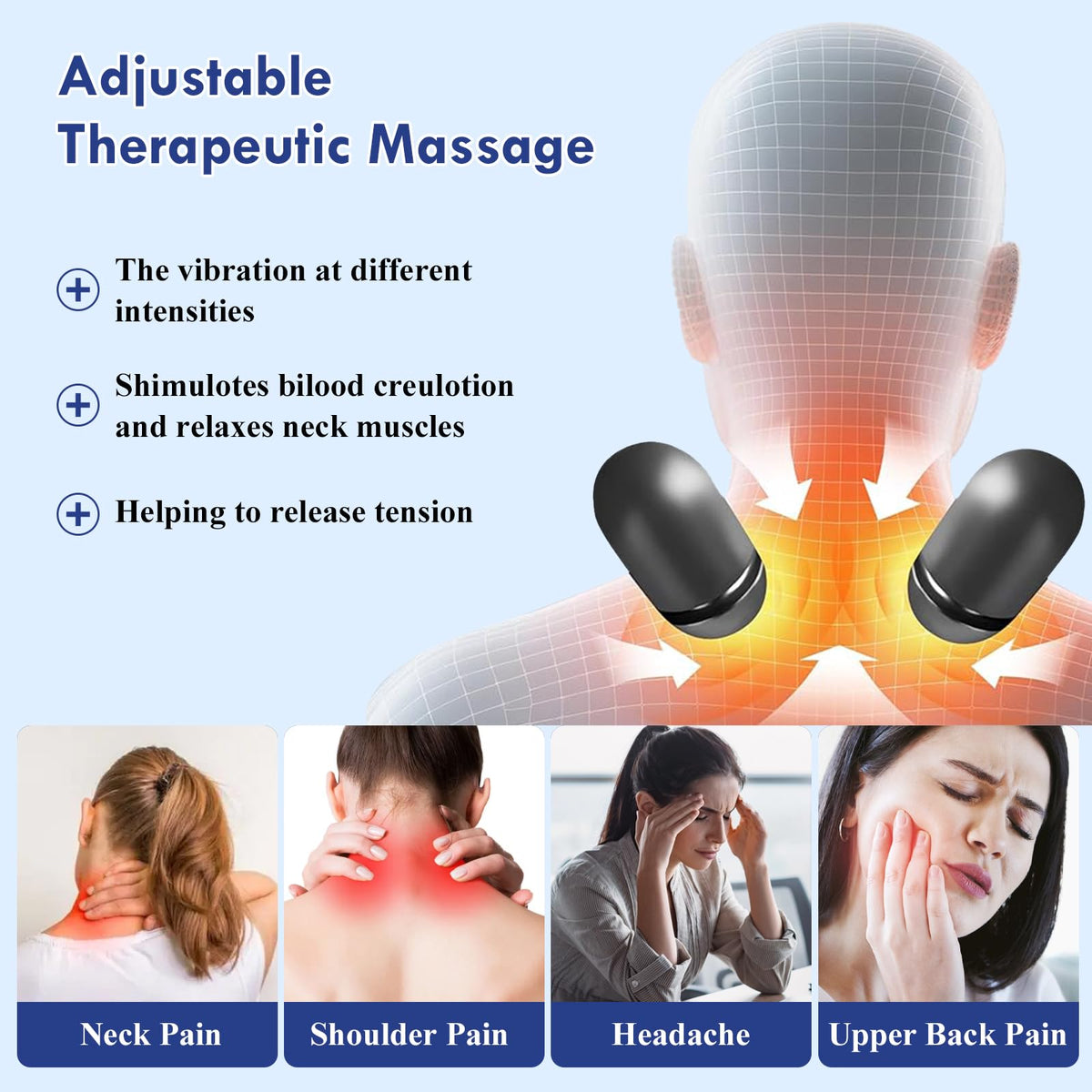 Huieo portable neck pillow travels easily for on-the-go cervical care