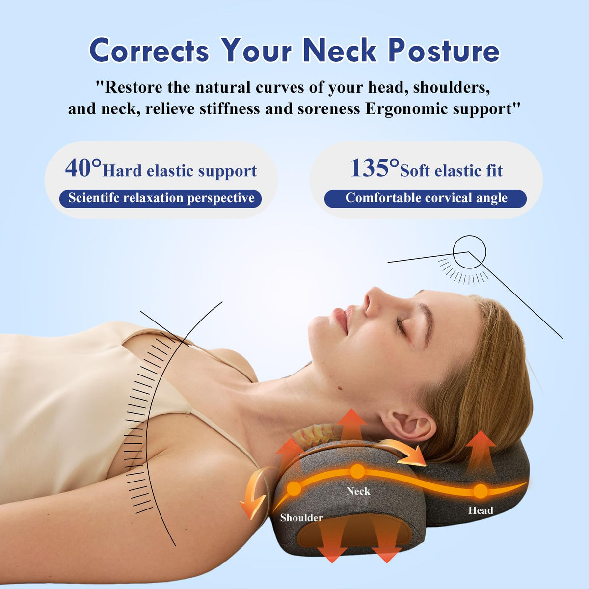 Huieo neck pillow with vibration massage targets tense shoulders during breaks