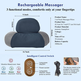 Huieo pillow includes washable cover for hygienic, easy care