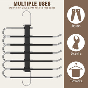 HUITEM anti-slip sleeves keep garments wrinkle-free on each rod