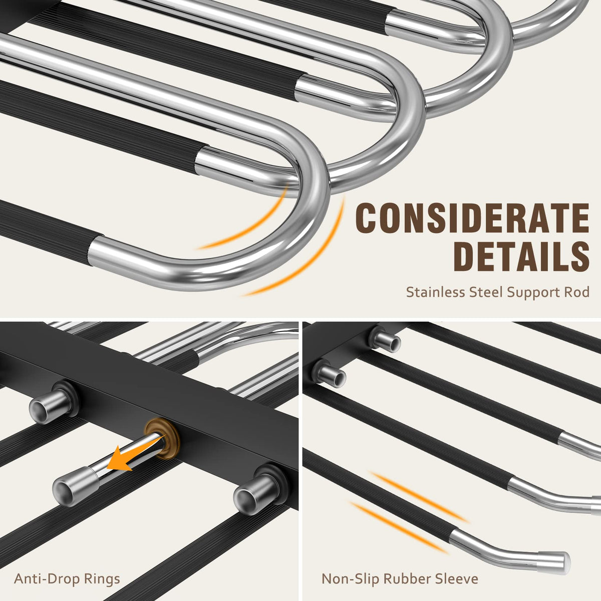 HUITEM versatile design supports horizontal or vertical hanging