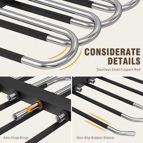 HUITEM versatile design supports horizontal or vertical hanging