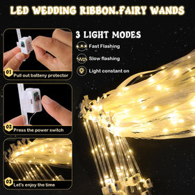 HUIZONHOME LED wedding wand glows softly for magical photos