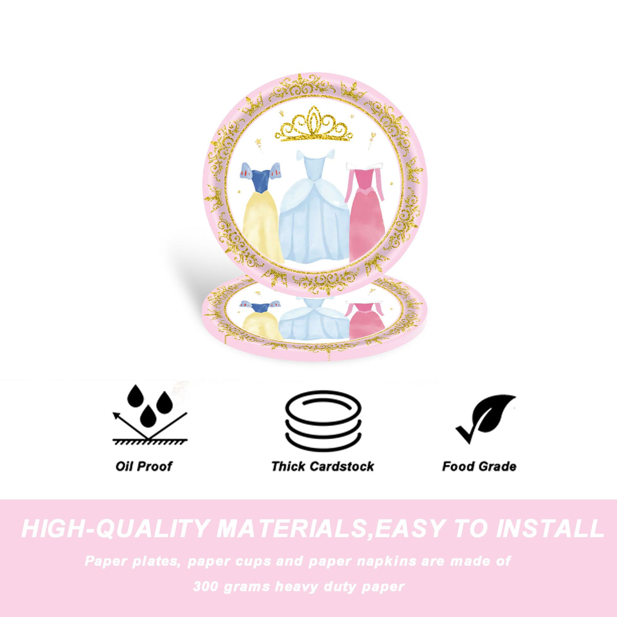 Hukalw Princess party-dining setup showcases a complete tableware solution.