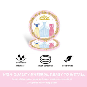 Hukalw Princess party-dining setup showcases a complete tableware solution.