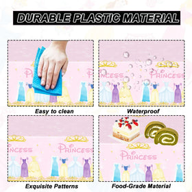 Hukalw Princess disposable cutlery simplifies cleanup after the party.
