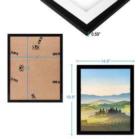 HUKONHEP frame designed for horizontal and vertical wall arrangements