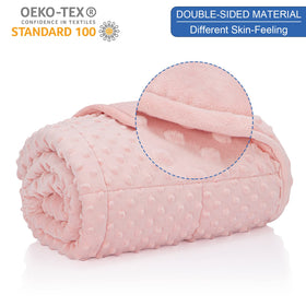 Huloo Sleep premium glass beads close-up show even weight distribution for a comforting hug