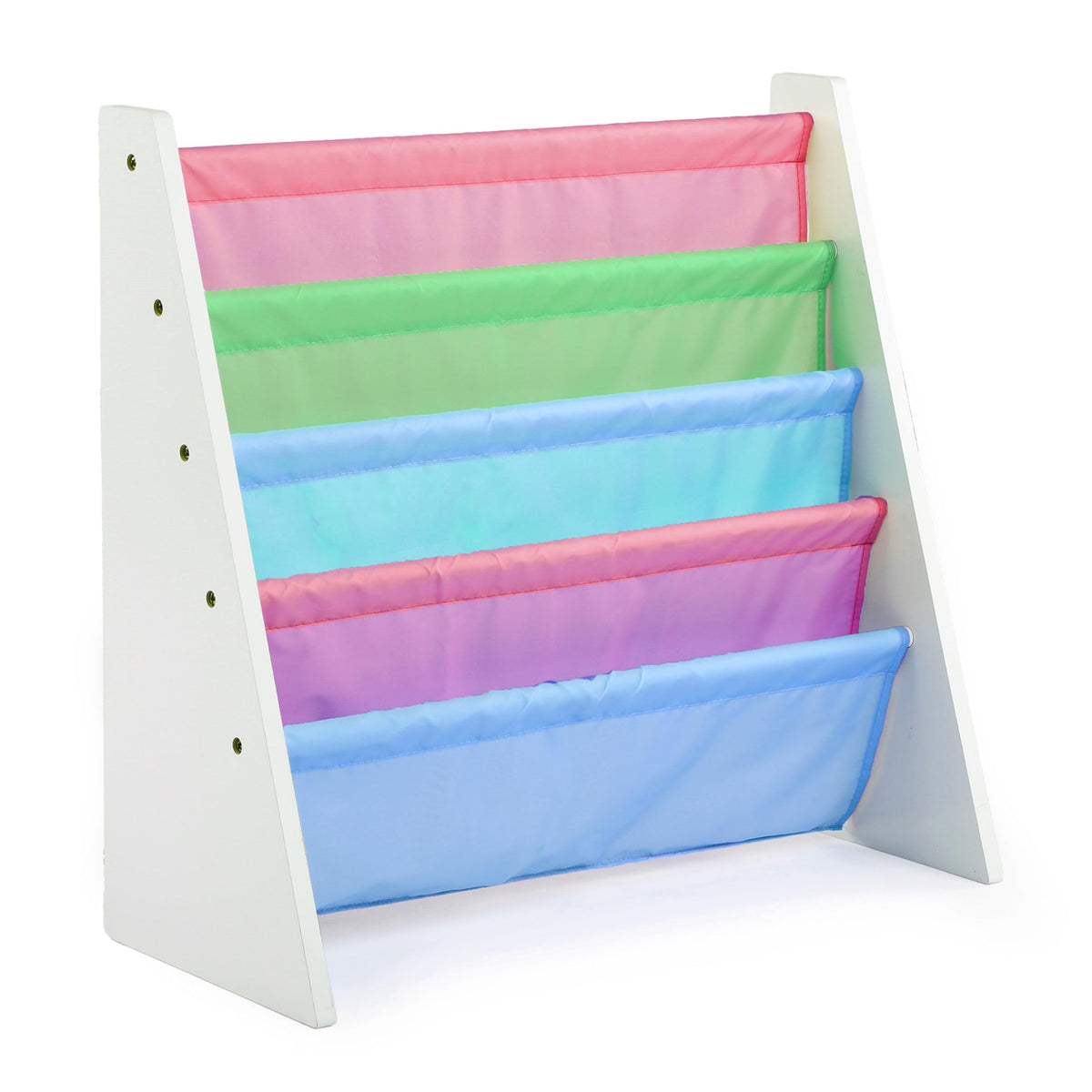 Humble Crew 4-tier kids bookshelf with front-facing display supports independent selection
