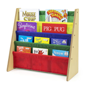 Humble Crew 4-tier organizer keeps books neatly accessible.