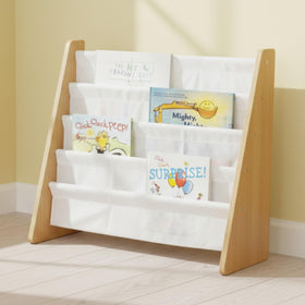 Humble Crew Kids Bookshelf four-tier organization keeps books tidy and accessible