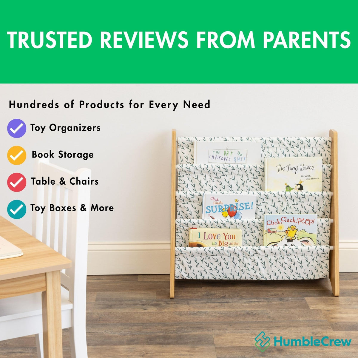 Humble Crew ideal for reading corners in bedrooms and playrooms.